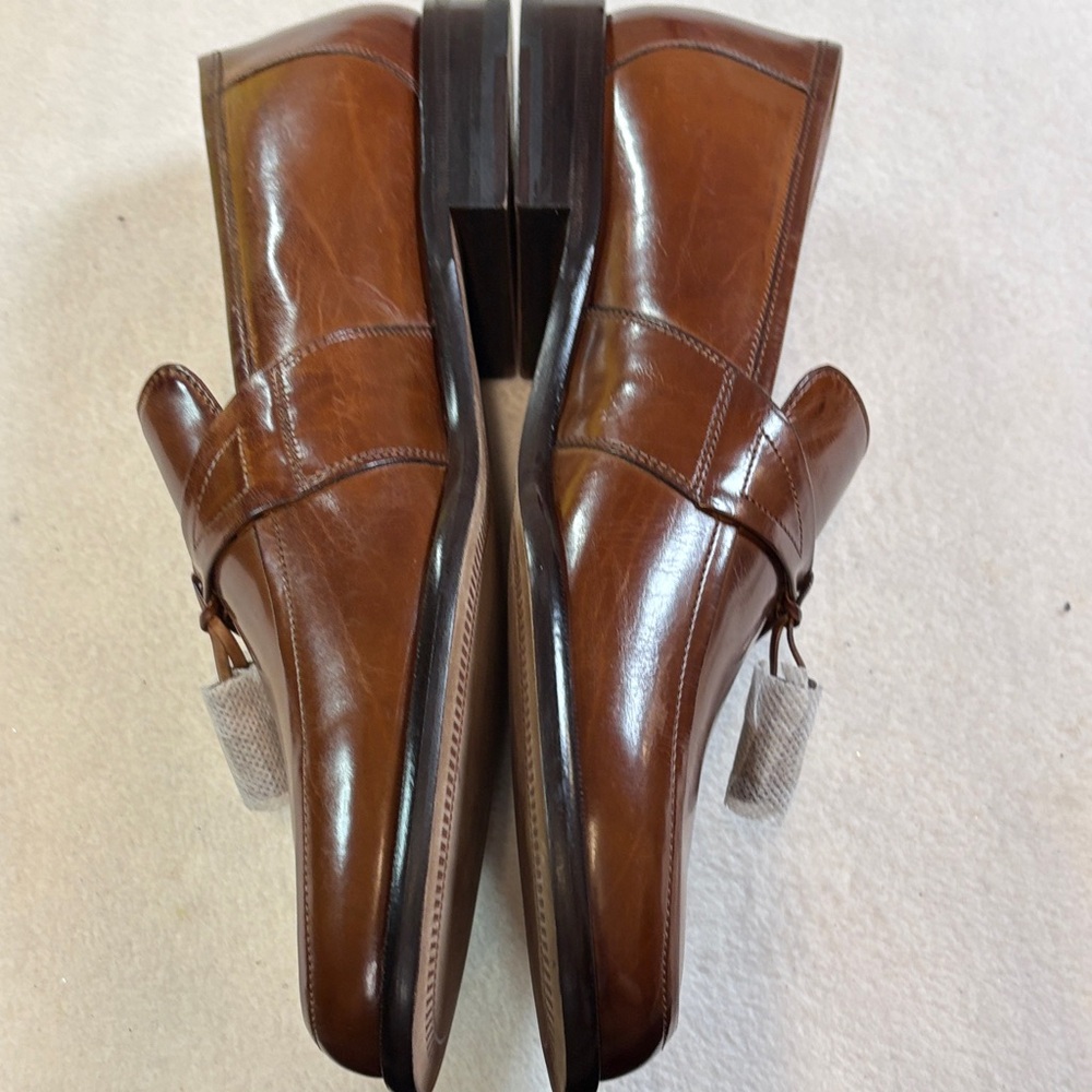 Johnston & Murphy Chestnut Leather Slip-Ons - Picture 5 of 9
